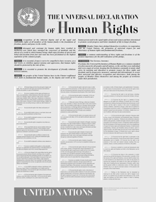 世界人權宣言已激勵全世界制訂其他各項人權法規與條約。